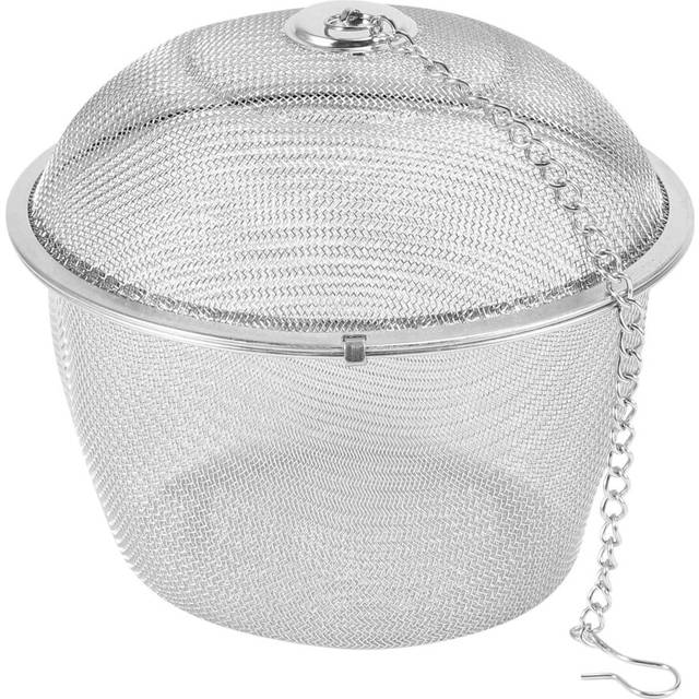 Stainless Steel Twist Lock Mesh Tea Ball Tea Infuser with Hook Chain