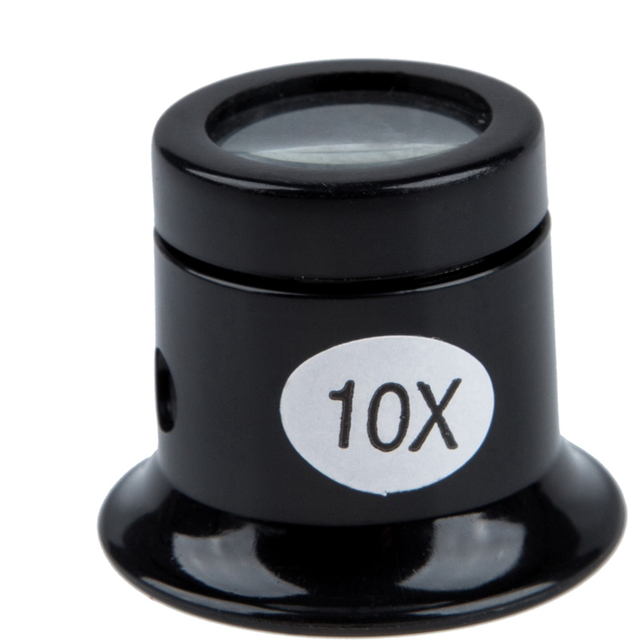 Watch Eyes Loupe 10X Jeweller Optical Glass Magnifier Magnifying Len Tool