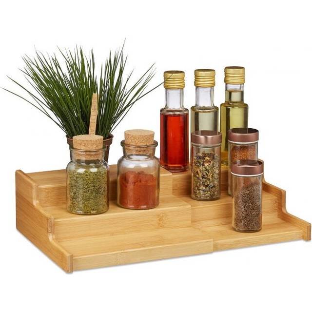 Pull-out spice shelf