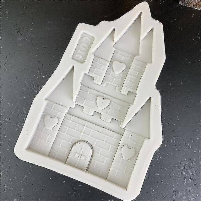 New Castle-shaped Plaster Mold - Love Castle Shape Cake Decoration Mold - 2pcs
