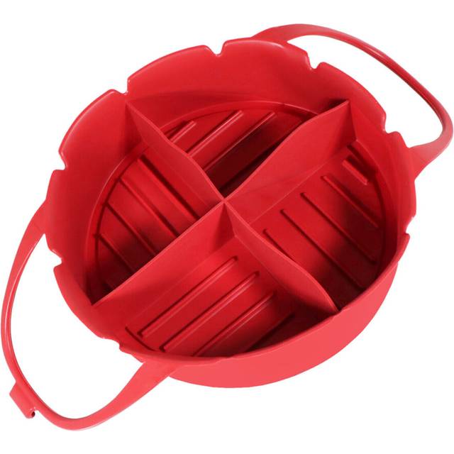 Basket Liner for COSORI 3.5 3.8 4.7 5.5 L Air Fryer Silcone Non-Stick Mat Red