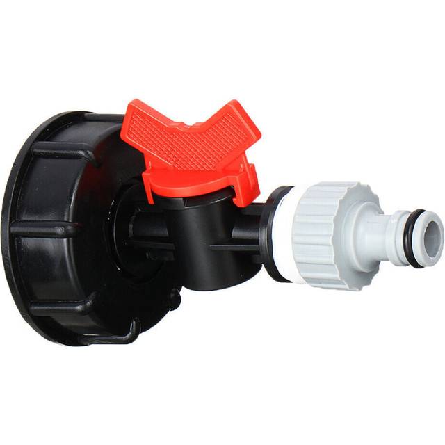 Water Tank Outlet Connector Hose Fittings Connection Garden Tap Plastic Adapter Quick