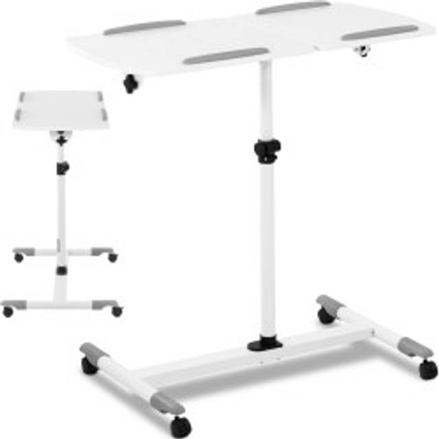 Bord, fällbart, justerbart laptopställ, 2 skivor, 43 x 91 cm, 700 - 1100 mm