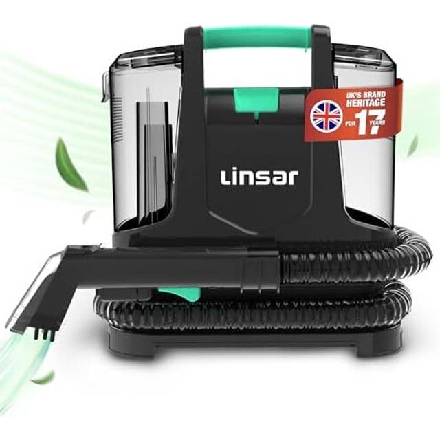 Linsar - Carpet Cleaner - Portable Carpet Washer & Vacuum Machine - 1L Dual Tank Technology - Wet & Dry Vacuum Cleaner for Car Seat, Sofa, Upholster