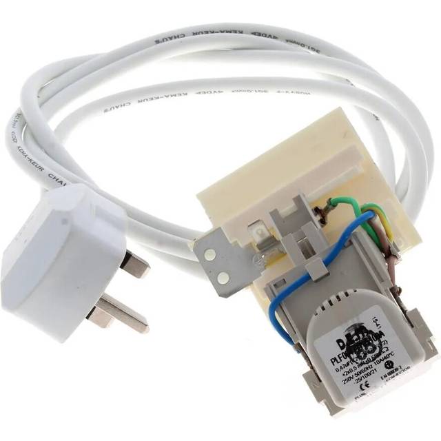 Hotpoint Washing Machine Mains Cable Wire Lead Plug & Suppressor Genuine