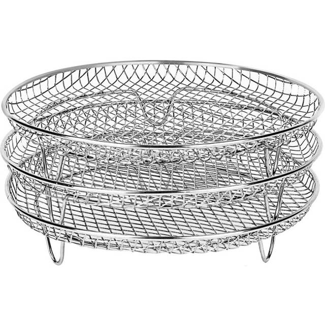 Three Stackable Dehydrator Racks for Gowise Ninja Stainless Steel Rack Fit All 4.2 - 5.8QT