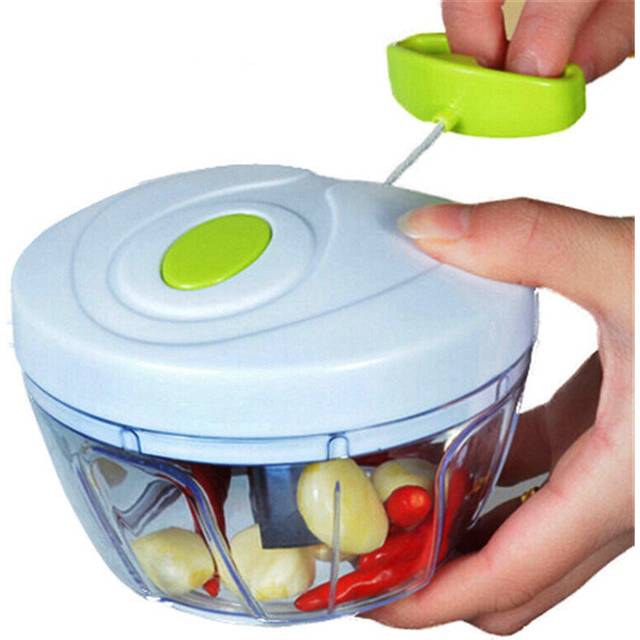 Powerful Manual Meat Grinder Hand-power Food Chopper Mincer Mixer Blender to Chop Meat Fruit Vegetable Nuts Shredders