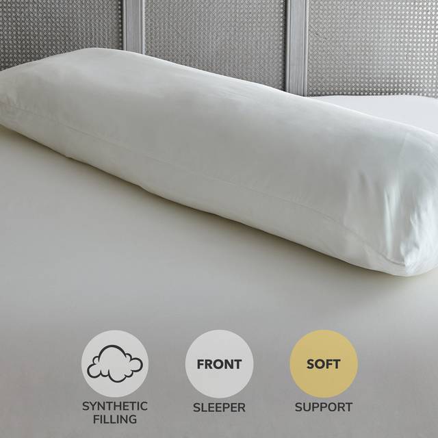 Fogarty Pregnancy Body Pillow with Pillowcase - White