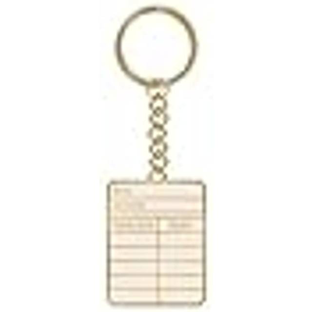 Keyring Metal - Pulteney Press (Library card)