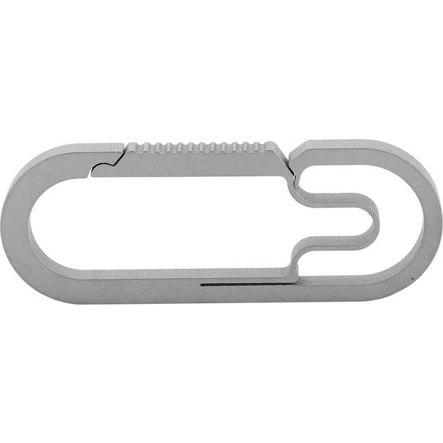 Keyring Keychain Split Ring Chain Round Key Rings Titanium Alloy for Outdoor Use