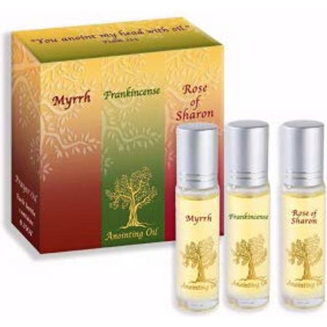 G  n  rique Annointing Oils Frankincense  Myrrh  and Rose of Sharon Set of Three Vials  One of Each Type