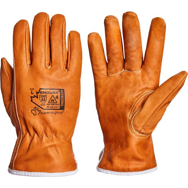 Superior 378GOBKL Endura WaterStop/Oilbloc Goat Grain Leather Drivers Glove with Kevlar Lined  Work  Cut Resistant  X-Large (Pack of 1 Pair)