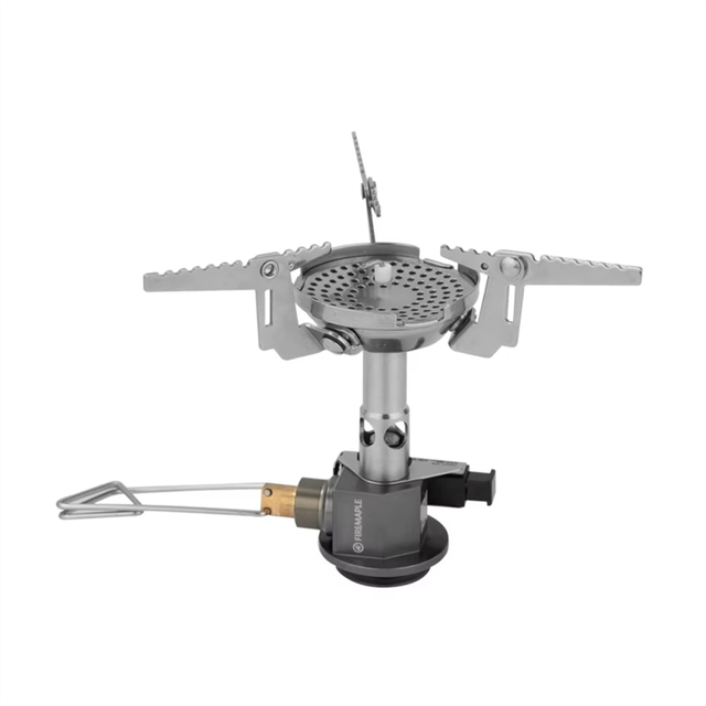 Pressure-Regulator Gas Stove with Piezo Integrated Backpacking Windproof Hiking Trekking Camping