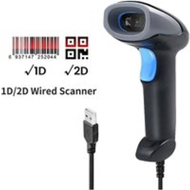 Laser Barcode Scanner, Barcode Scanner, Universal---Wired 2D