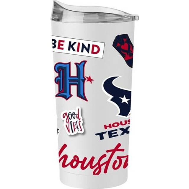 Logo Brands 613-S20PT-63 Houston Texans 20 oz Native Powder Coat Tumbler