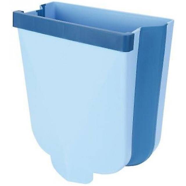 Folding Trash Can Wall Hanging Garbage Container Kitchen Bathroom Accessories|bags Baskets