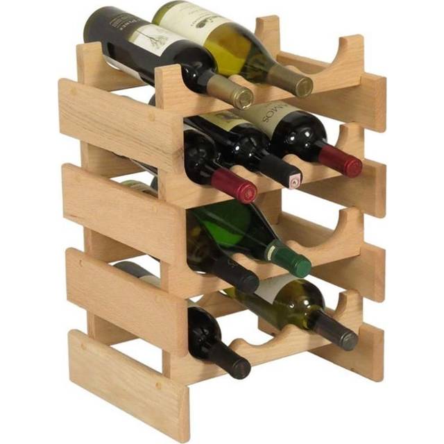 Wooden Mallet WR34UN 12 Bottle Dakota Wine Rack
