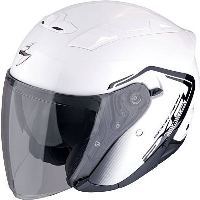 Scorpion EXO-230 Cit-E, open face helmet , color: White/Black , size: M
