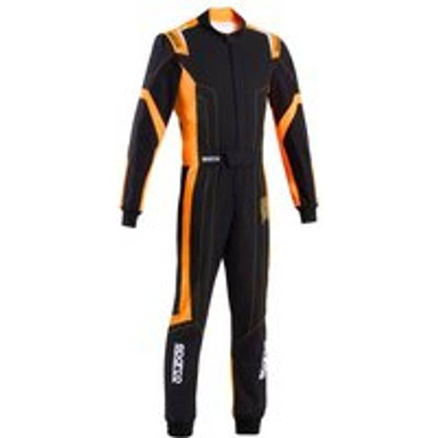 Sparco Thunder Advanced Kart Suit - Colour: Black / Fluro Orange, Size: 130cm
