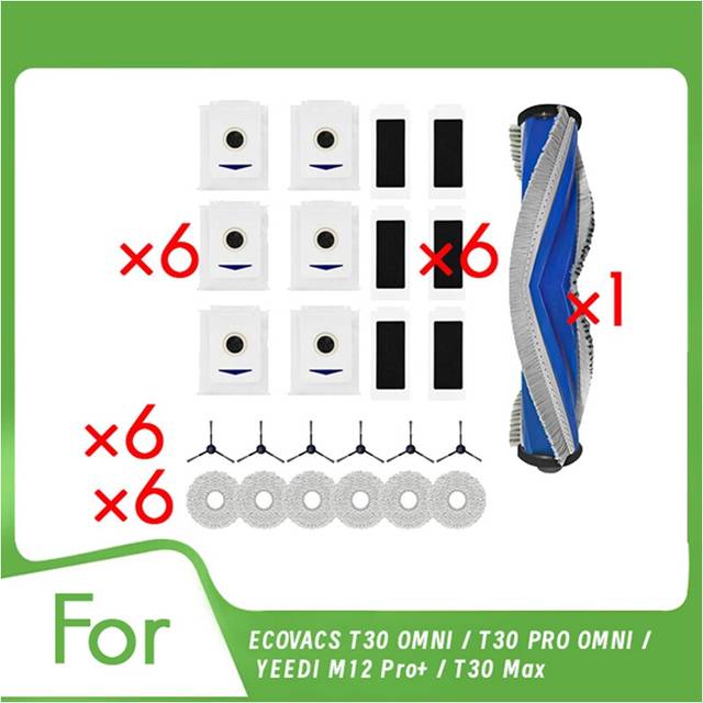 For T30 OMNI / PRO M12 Pro+ Max Robot Vacuum Cleaner Parts Replacement