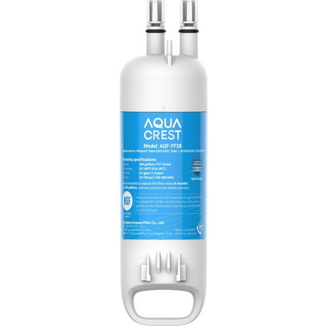 AQUA CREST EDR1RXD1 Replacement for W10295370A  Everydrop? Filter 1  EDR1RXD1B  P8RFWB2L  P4RFWB  Kenmore? 46-9081  46-9930  Refrigerator Water Filter