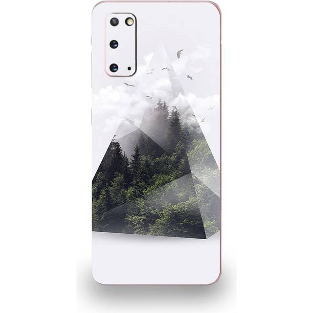 MightySkins Skin for Samsung Galaxy S20 - Forest Triangle | Protective  Durable  and Unique Vinyl Decal wrap Cover | Easy to Apply  Remove  and Change