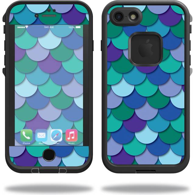 MightySkins LIFIP7-Blue Scales Skin for Lifeproof iPhone SE 2020 7 & 8 - Blue Scales