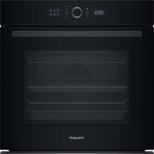 Hotpoint HOI4S8PM0BUK Built In Pyrolytic and Hydrolytic Single Oven in Black