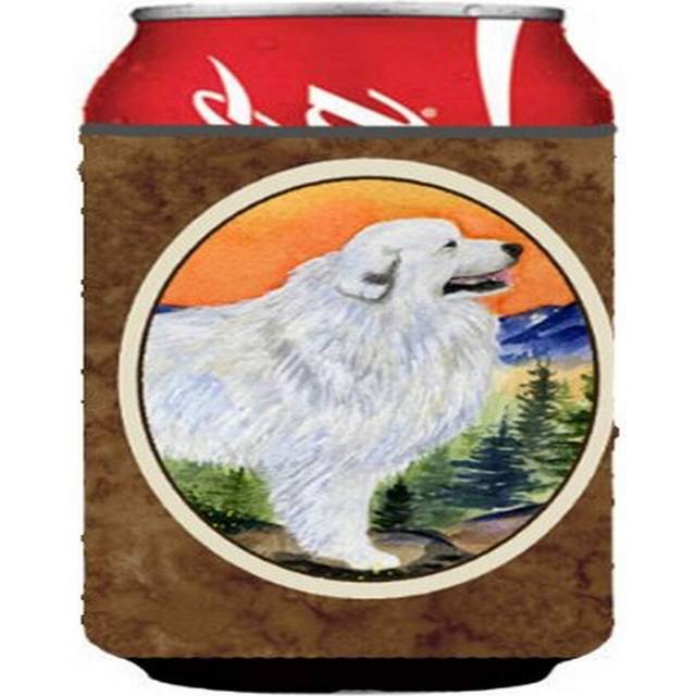 Caroline's Treasures SS8183CC Great Pyrenees Can or Bottle Hugger Cooler Washable Drink Sleeve Collapsible Beverage Insulated Holder  Can Hugger  Mult