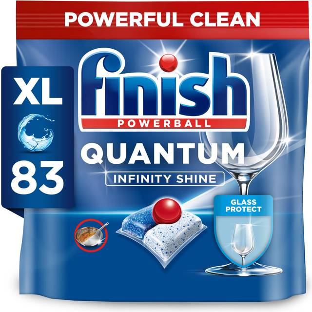 Finish Quantum Infinity Shine Dishwasher Tablets Bulk | Scent: Fresh | Size: 83 Dishwasher Tabs | For Sparkling Clean