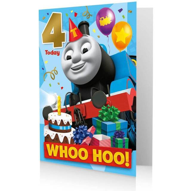 Thomas The Tank Engine Age 4 Birthday Card