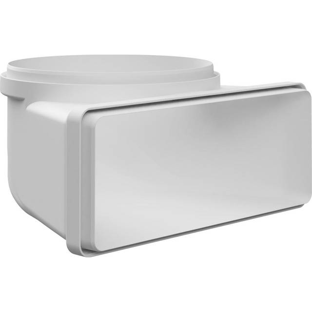 Witt IT002 horisontell böj till rund ventilationskanal 220x90 mm