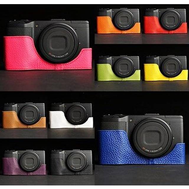 Genunie Real Leather Half Camera Case Bag Cover For Ricoh Gr Gr Ii 10 Colors