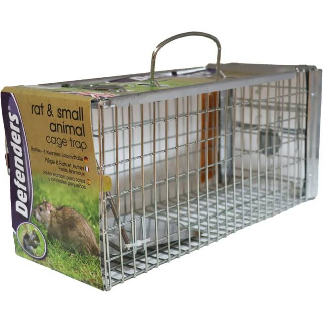 Defenders Rat and Squirrel Cage Trap Humane, Easy to Bait and Set, Long-Lasting Galvanised Metal