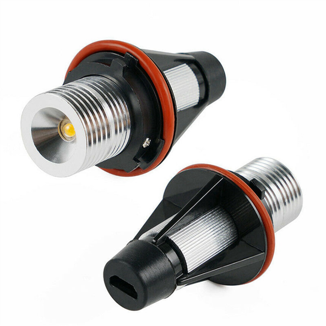 8000K Amber LED Angel Eye Marker Light Bulbs Lamps for E39 E53 E60 E63 E64 E66 E87 5 6 7 X3 X5 [Pack of 10 Pcs]