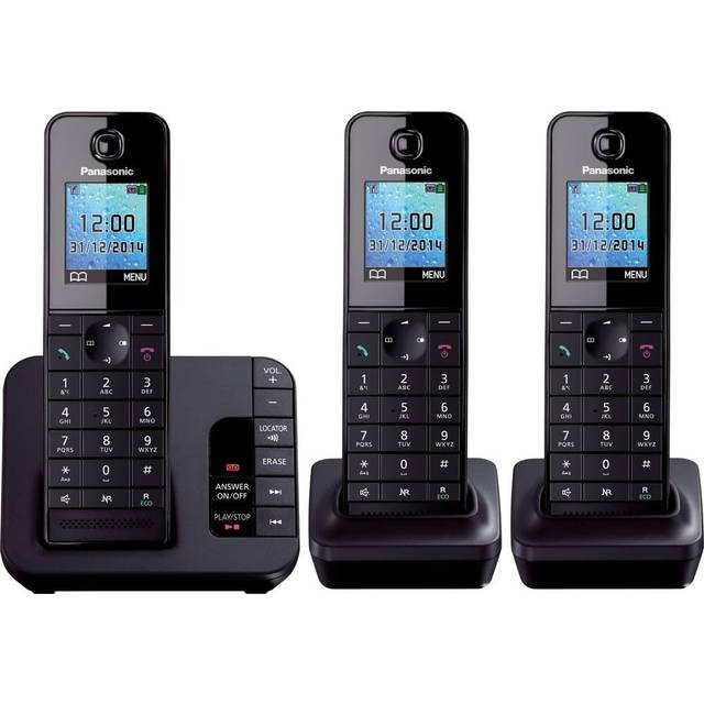 Panasonic KX-TG8183EB Cordless Phone with Answering Machine DECT, Hands Free Functionality, Low Radiation â“ Box Damaged