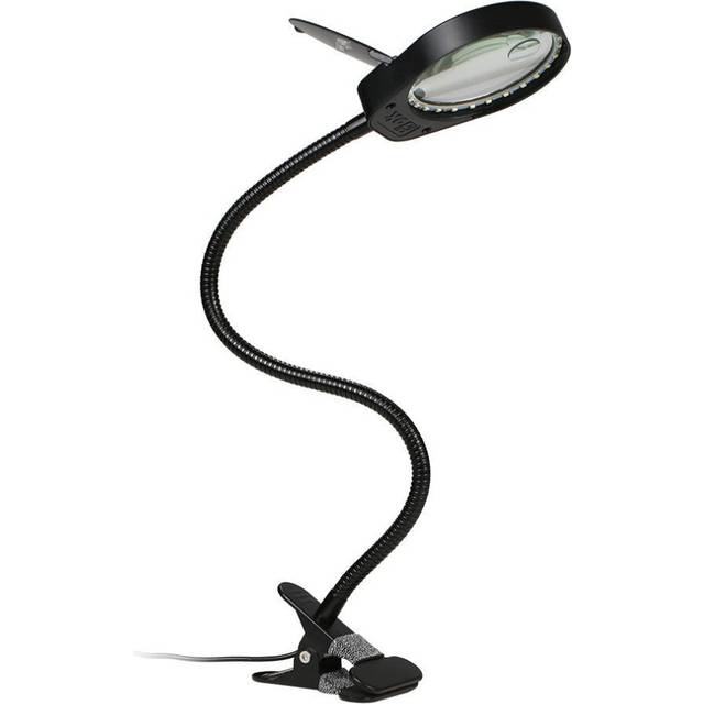 (EU) LED 3X/10X Magnifier Glass with Clamp Clip Table Light
