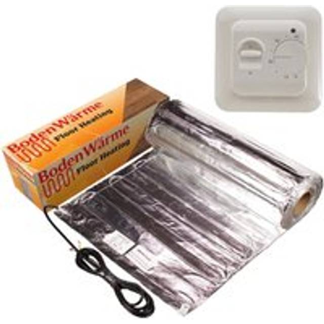 BodenWarme Underfloor Heating Kit 2m2 for Laminate / Wood + Manual Thermostat