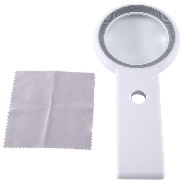 Magnifying Glass with Light and Stand, 30 x 10 Foldable Reading Magnifier 18 LED Light, for Seniors, Jewellers