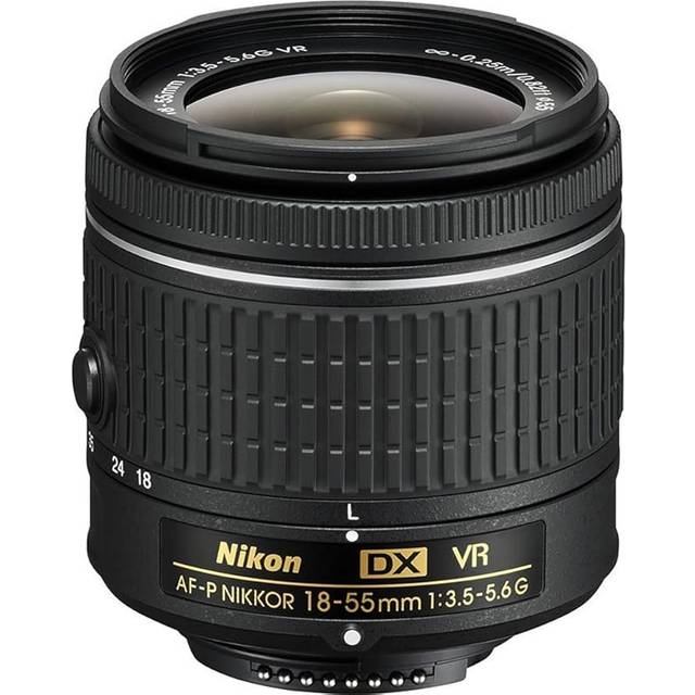 Nikon standard zoom lens AF-P DX NIKKOR 18-55mm f/3.5-5.6G VR For Nikon DX format only
