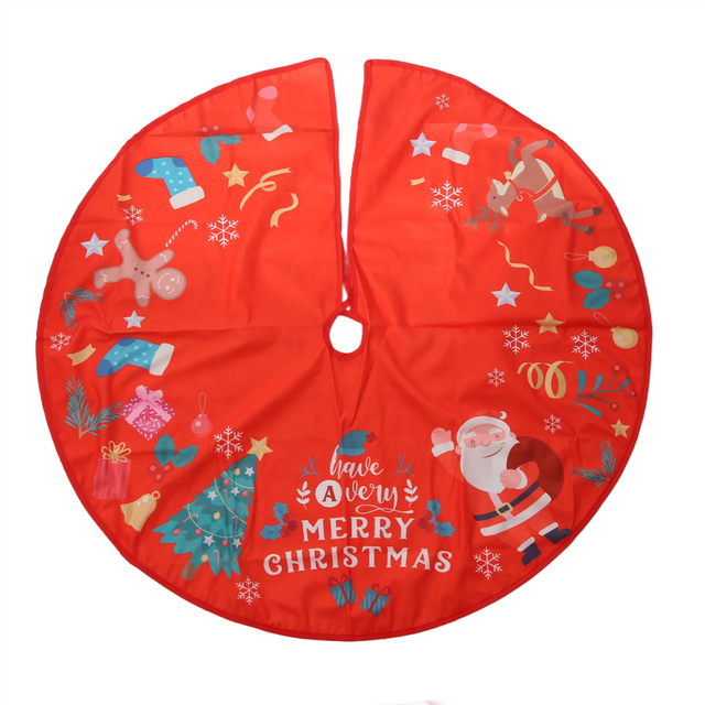 Christmas Tree Skirt Outdoor Xmas Floor Mat Cover Home Decoration, G