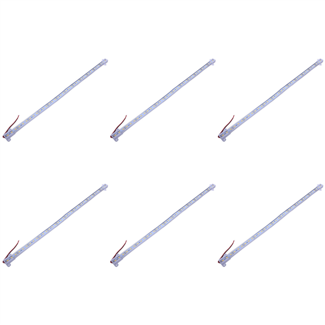 20pcs 50CM 12V 36 LED 5630 SMD Hard Strip Bar Light Aluminum Rigid Warm White