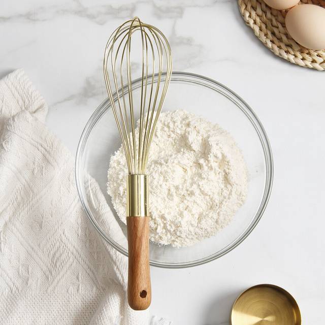Stainless Steel Golden Whisk - 1pc Egg Beater, Blender, Mixer - For Blending, Whisking, Beating And Stirring, Baking Tools,Kitchen Accessories