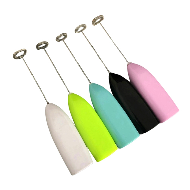 5pcs Electric Egg Beater Mixer Mini Coffee Frother Milk Frother