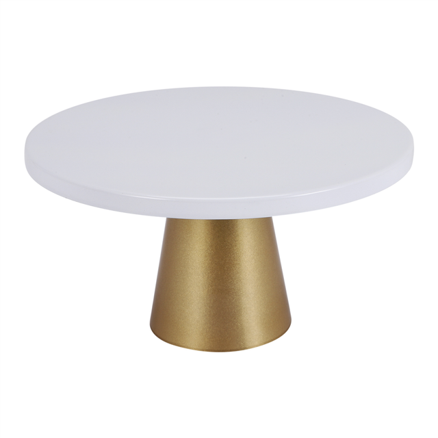 Metal Iron Cake Stand Round Pedestal Dessert Holder Cupcake Display Rack Bakeware for Birthday Wedding 20.5X12CM