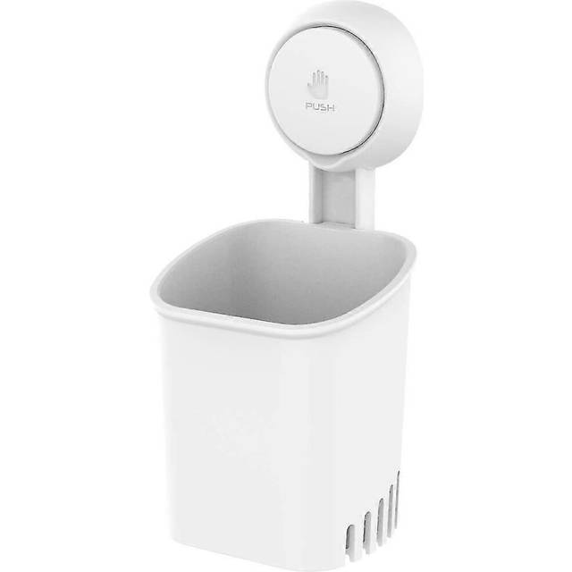 (As show, One size) toothbrush holder suction cup no drilling  reusable 1 second installation 360load 5kg waterproof holder