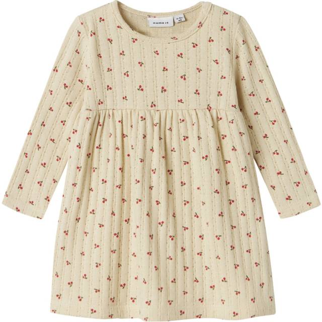 NAME IT Nbfbilia Ls Dress Box |Beige |68