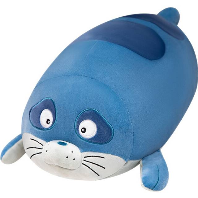 (Blue, 80cm/31.50in) Plush Harbor Seal Toy Aquarium Animal Throw Pillow To Sleep In Childrens Bed