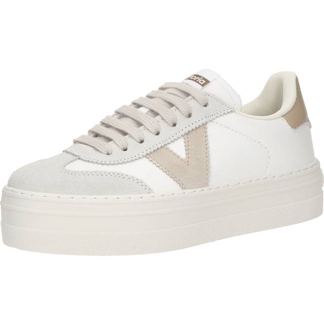 Women's Trainers Victoria Barcelona Ciclista Efecto Piel & Serraje - Beige