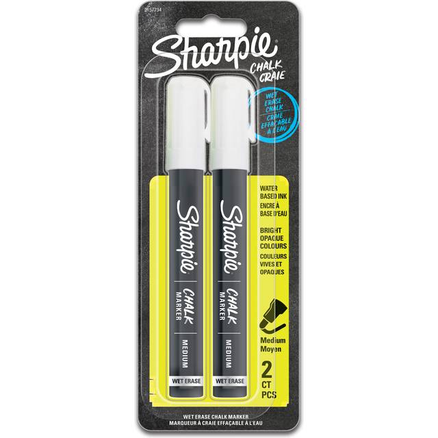 Sharpie Chalk Marker Pens Bullet White Pack of 2 (2157734)